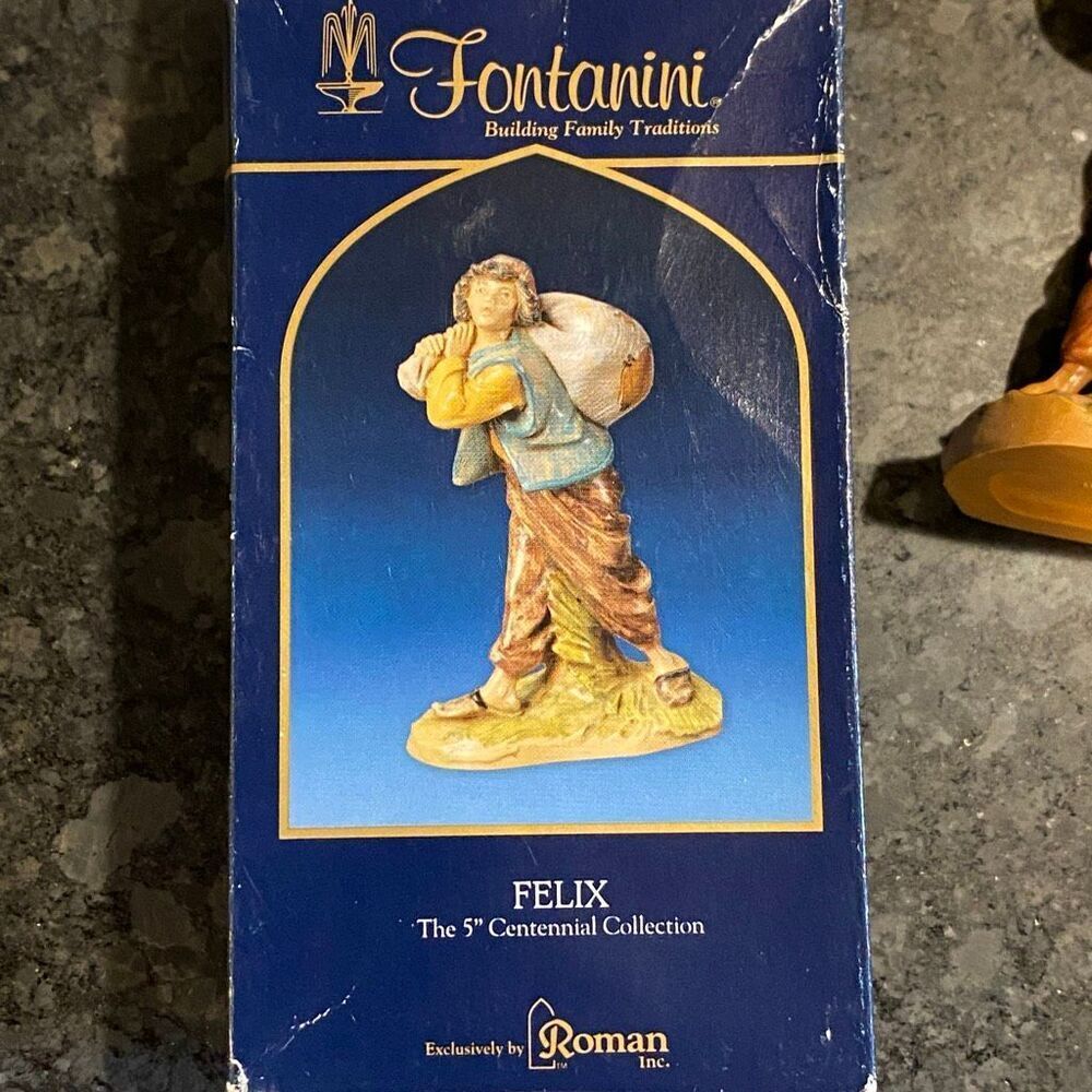 NIB Felix - 5" Fontanini Nativity Storyteller with Sack - 72690